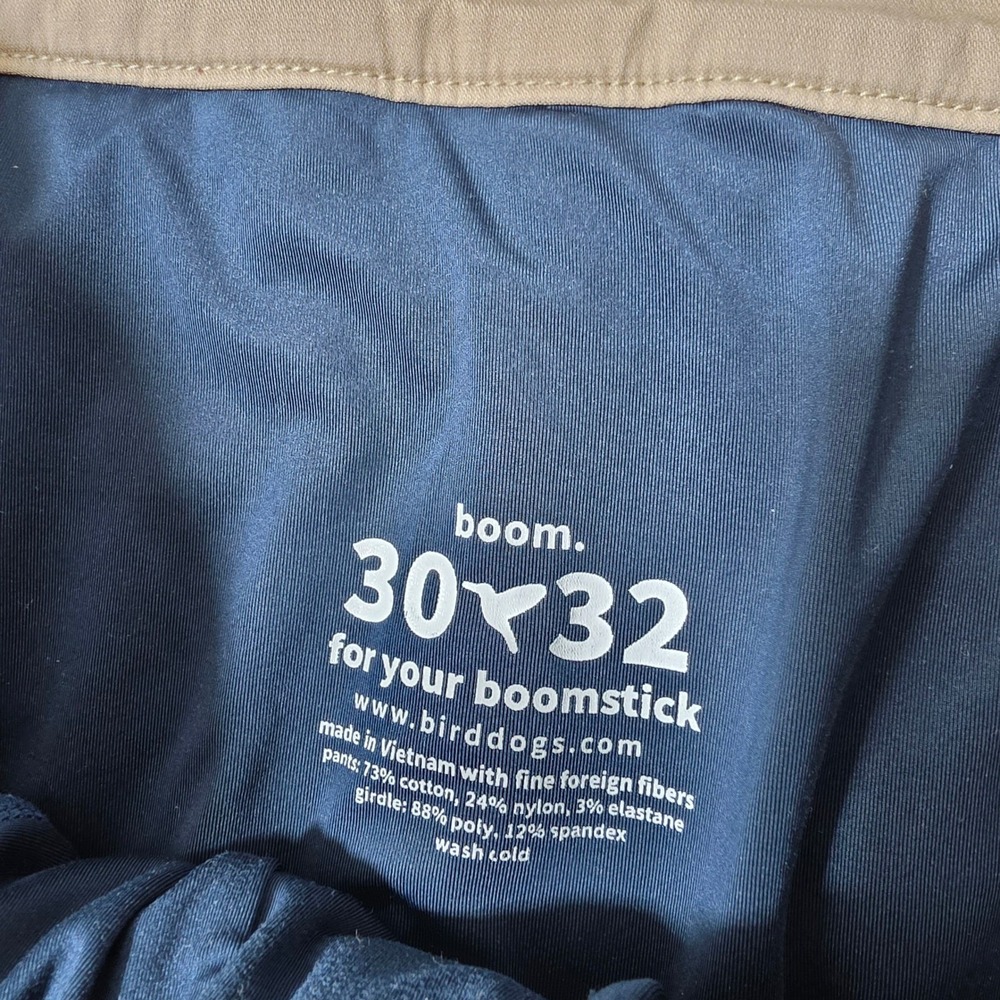 2 Pack! Birddogs Pants Mens 30/32 Khaki Navy Blue Stretch Chino Lined - Picture 2 of 11